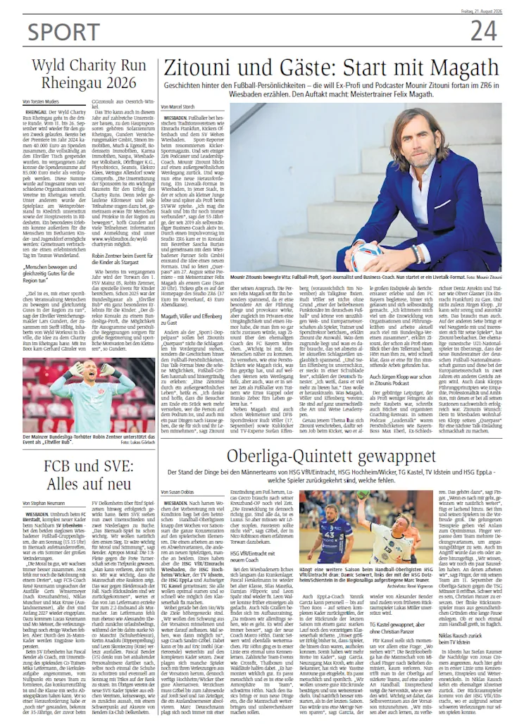 wiesbadener kurier 21 August 26