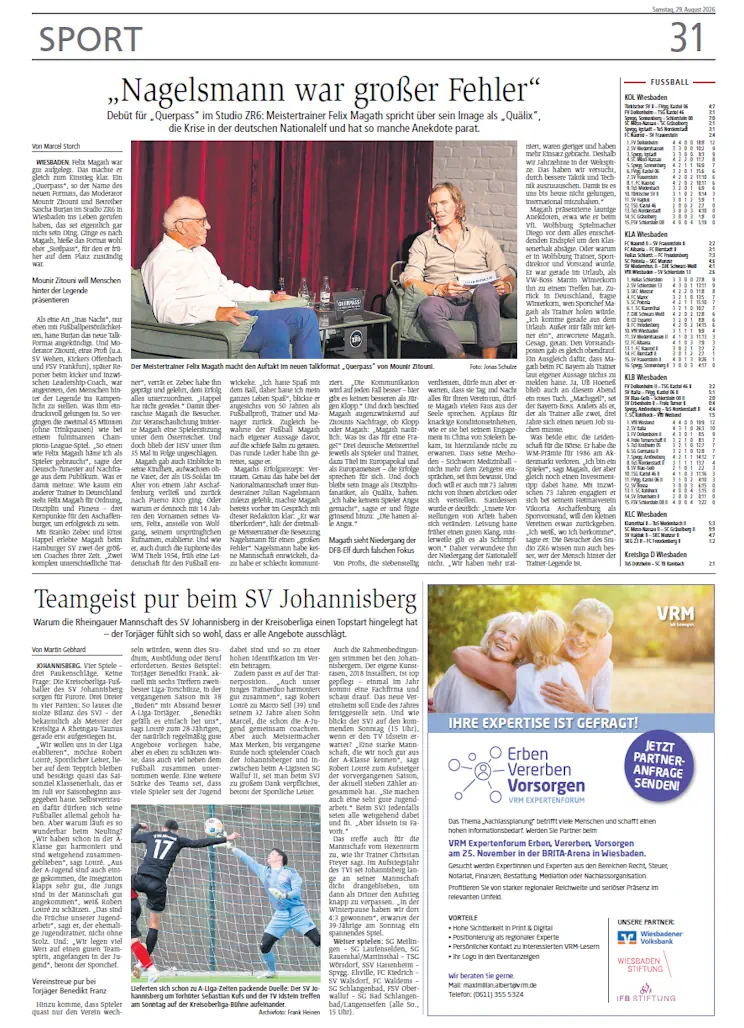 wiesbadener kurier 29 August 26